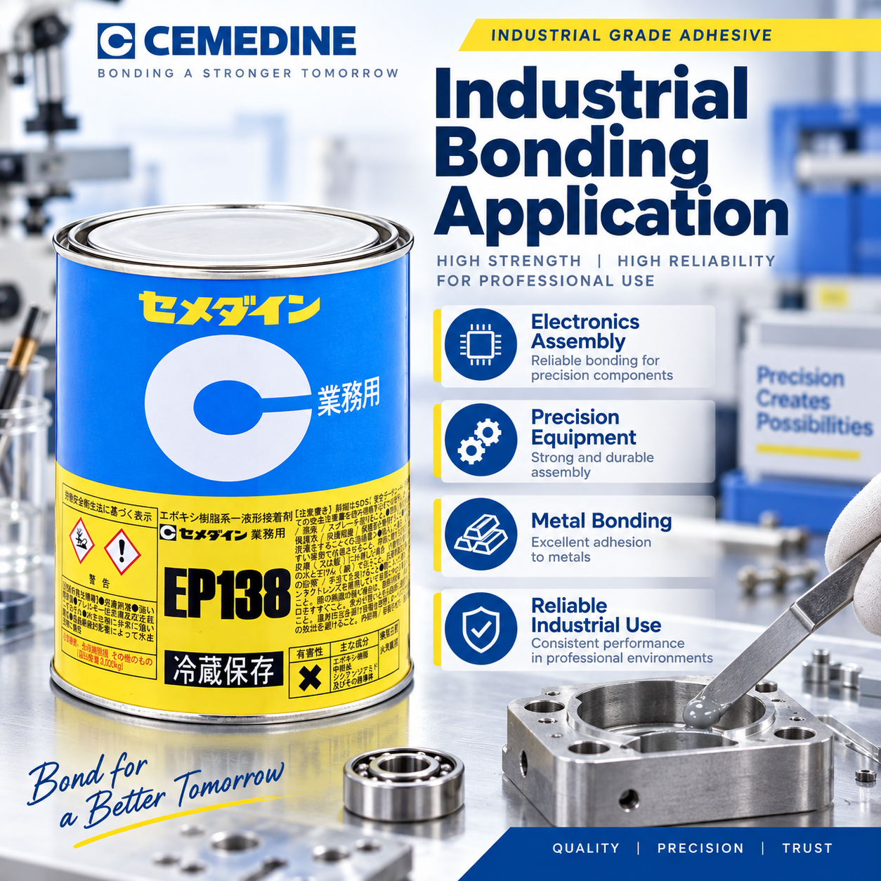 134031dc-f838-413d-9b36-aae10d2bd252 CEMEDINE EP138 Heat Cure Adhesive 1kg