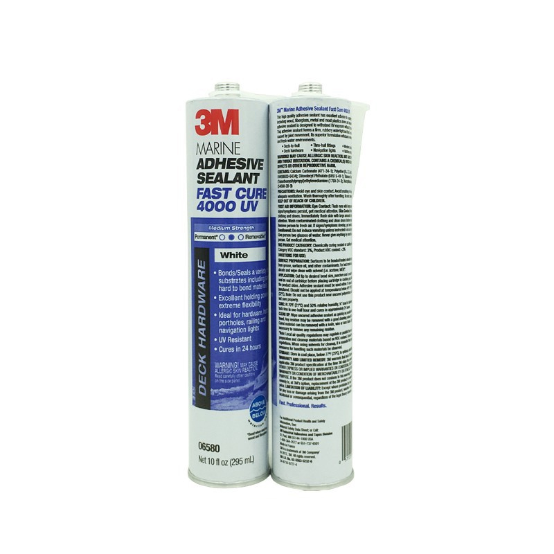 1 3M 4000UV Marine Adhesive Sealant for Boat RV Fiberglass and Waterproof Bonding