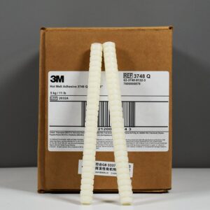 3M 3748Q Hot Melt Adhesive tan off-white glue stick for polyolefin plastic and high temperature bonding