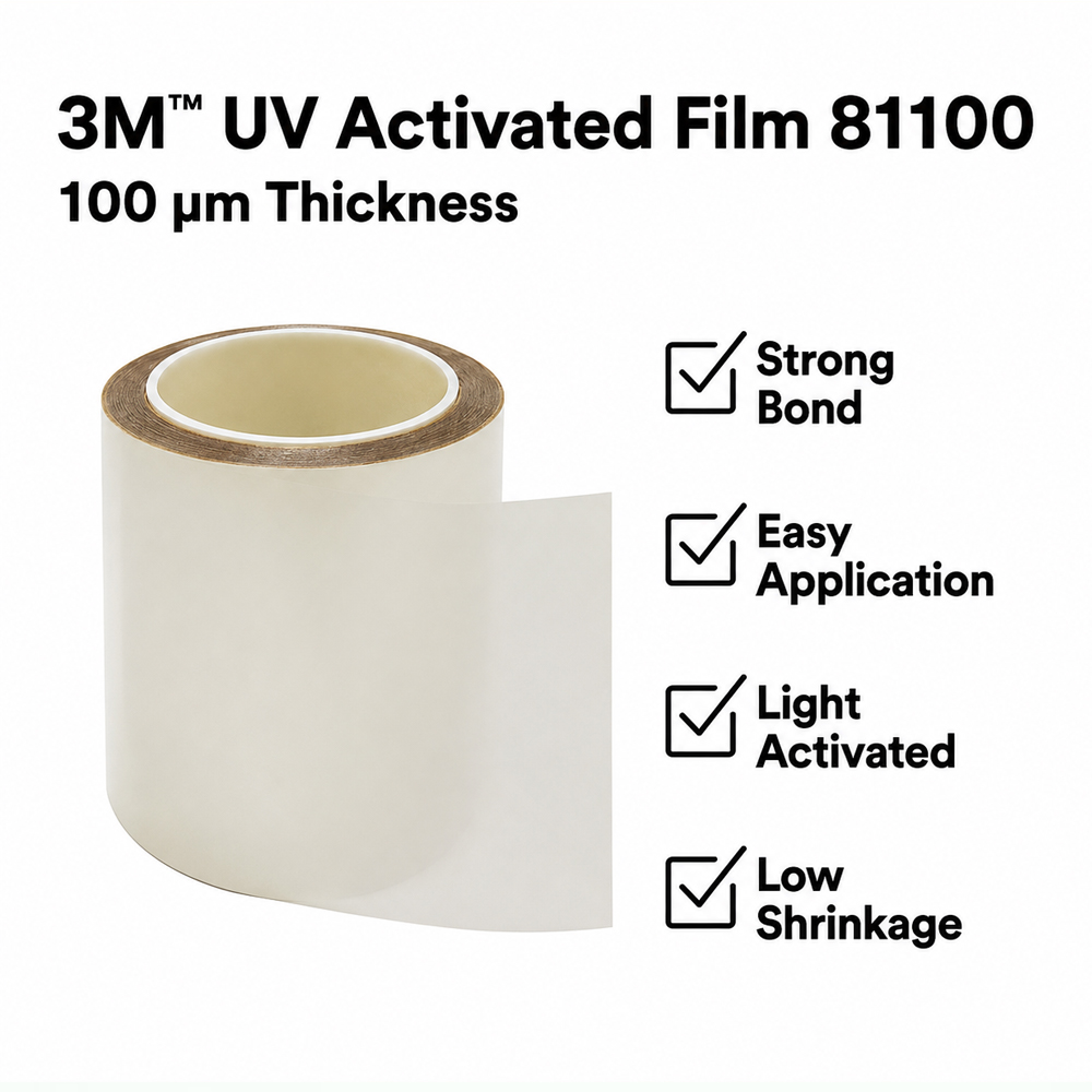 未标题-1 拷贝 3M 81100 UV Activated Film 100 micron adhesive film for electronics and display bonding