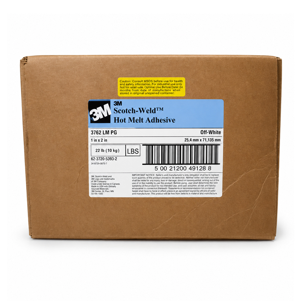 未标题-1 拷贝 3M 3762LMPG Hot Melt Adhesive Light Amber 1 in x 3 in Low Melt Glue Stick
