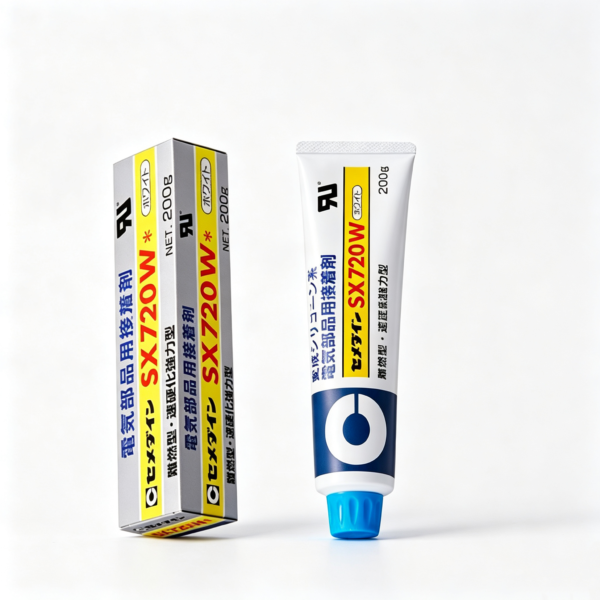 Cemedine施敏打硬SX720W CEMEDINE SX720W Flame-Retardant Elastic Adhesive for Electronic Component Bonding and Sealing