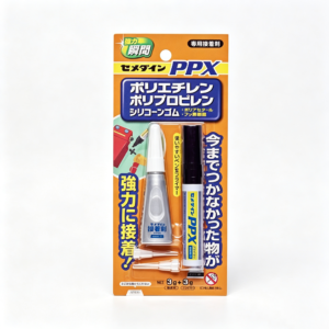 cemedine PPX套装CA-522 CEMEDINE PPX CA-522 Instant Adhesive Kit for PE, PP, Silicone Rubber and Difficult Plastic Bonding