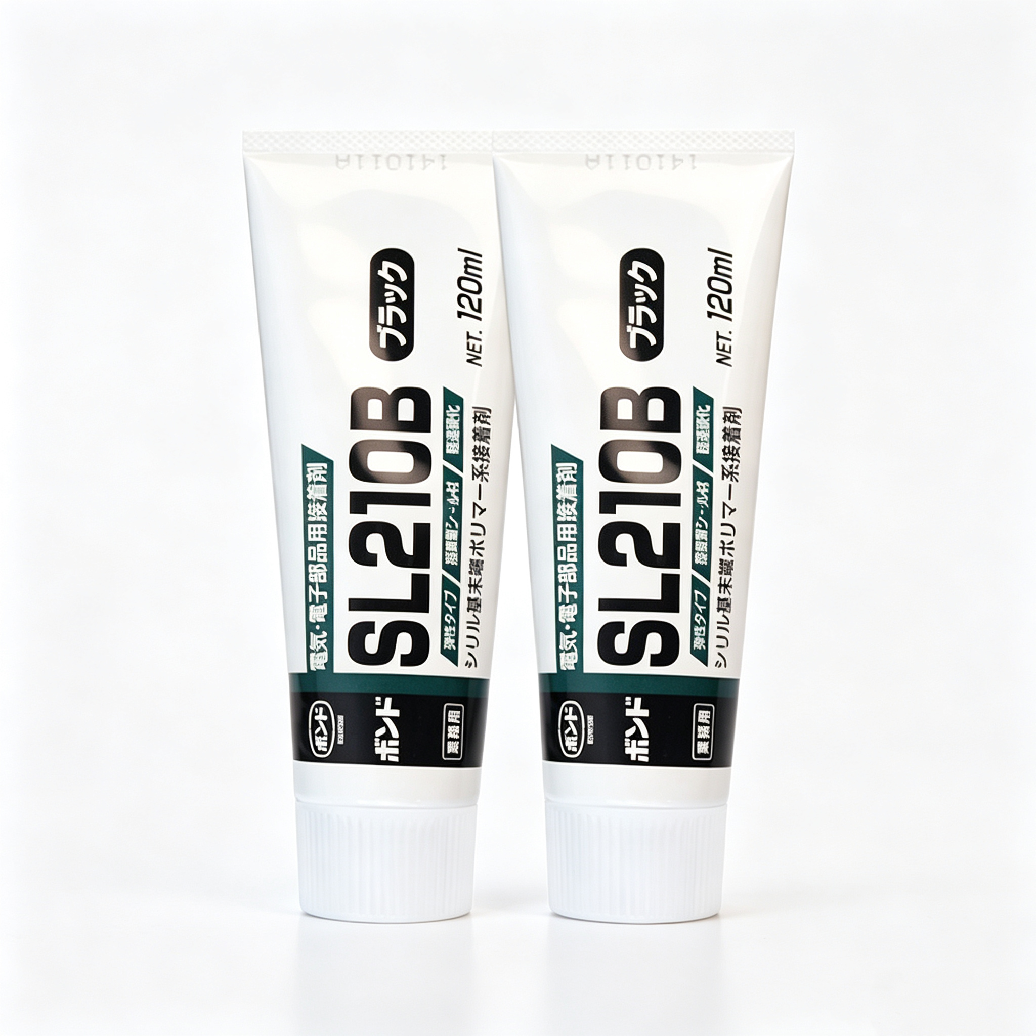 KONISHI SL210B Ultra-Fast Black Elastic Adhesive for Electronic Components