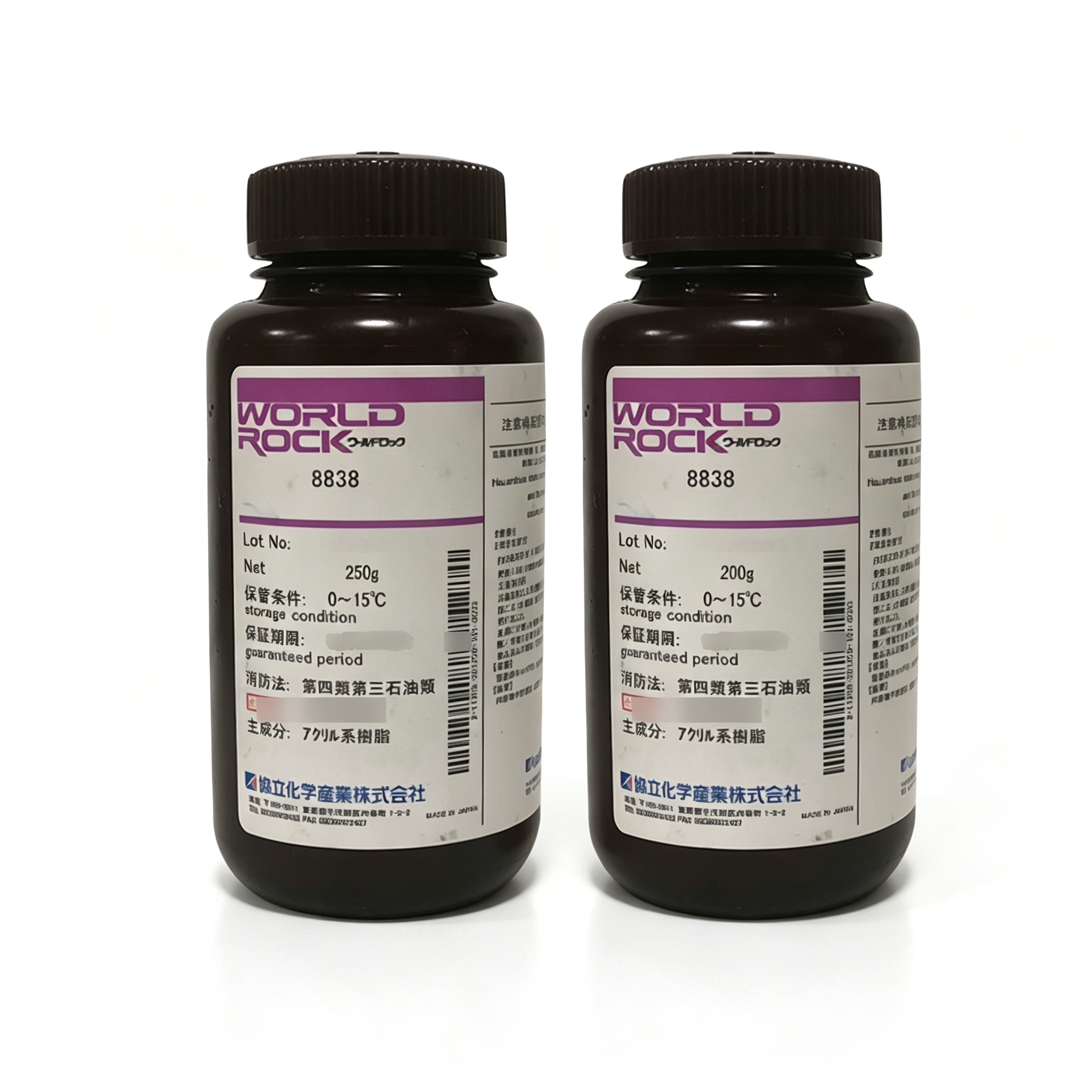 WORLD ROCK 8838 WORLD ROCK 8838 Optical Adhesive for Lens, Prism and Automotive Optical Assembly