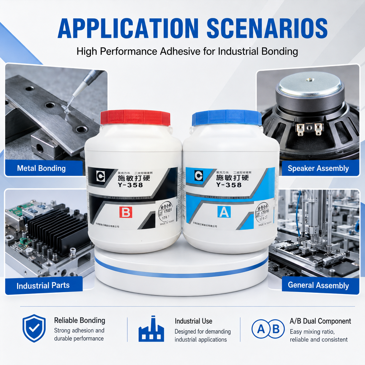 CEMEDINE Y-358AB Speaker Adhesive 5kg