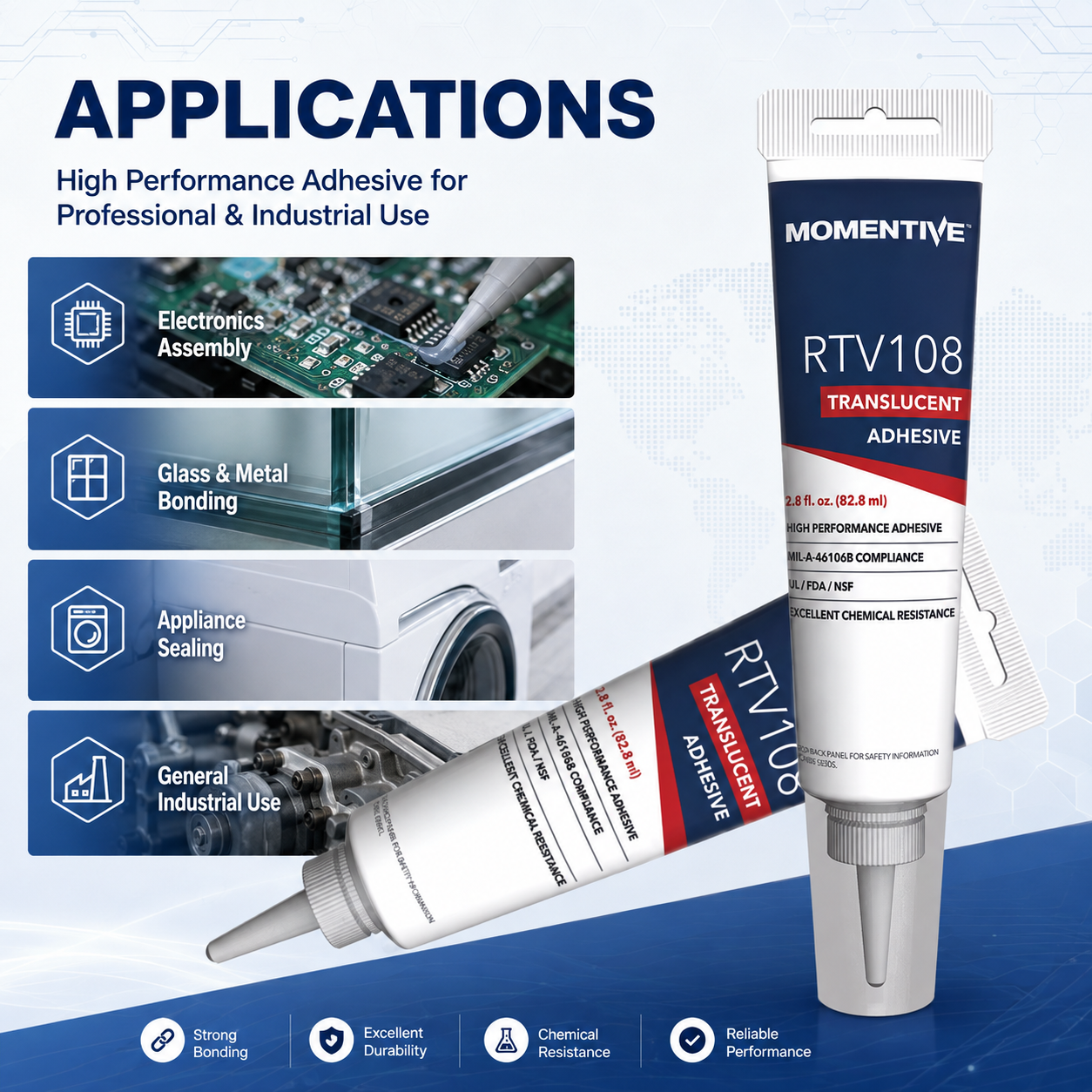 Momentive RTV108 Translucent Silicone 300ml