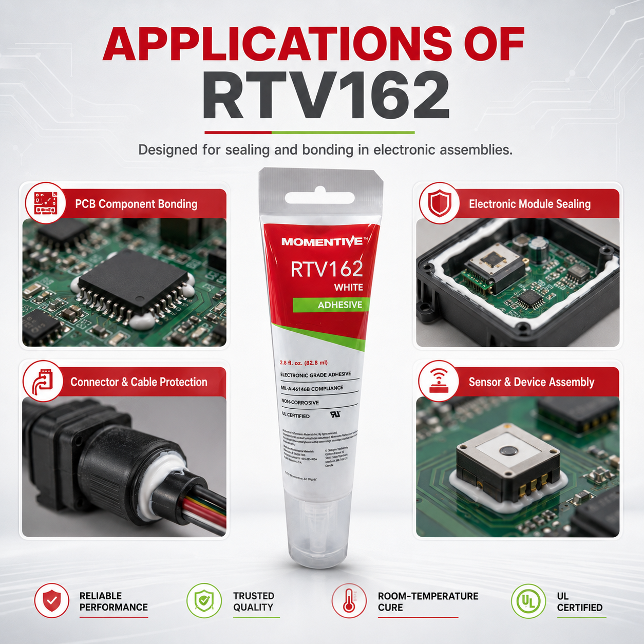 Momentive RTV162 Silicone Sealant 82.8ml